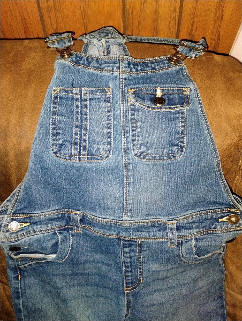 Classic Blue Denim Womens Overalls Jeans
